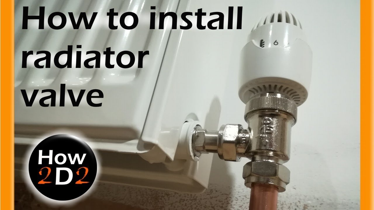 How to install radiator valve  Plumbing thrermostatic radiator valve TRV