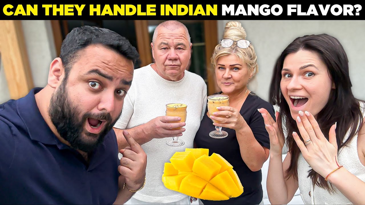 Polish Saas-Sasur Try Indian Mango Shake For The First Time