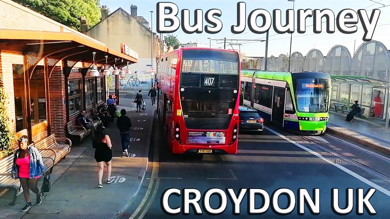 Bus Journey 🇬🇧 Croydon to Thornton Hth.🔺UK  ബസ്  യാത്ര