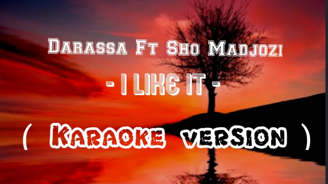 Darassa Ft Sho Madjozi - I like it (  Official Karaoke version )