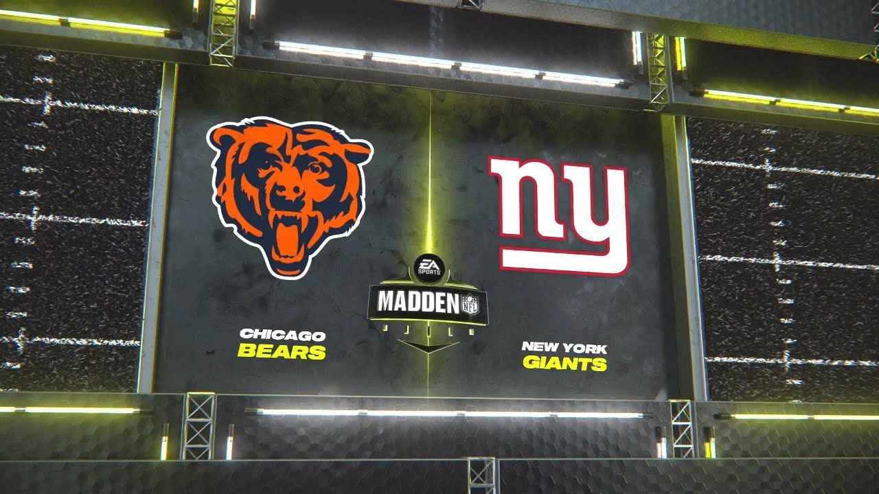 Madden NFL 24 - Chicago Bears Vs New York Giants Simulation PS5 (Updated Rosters)