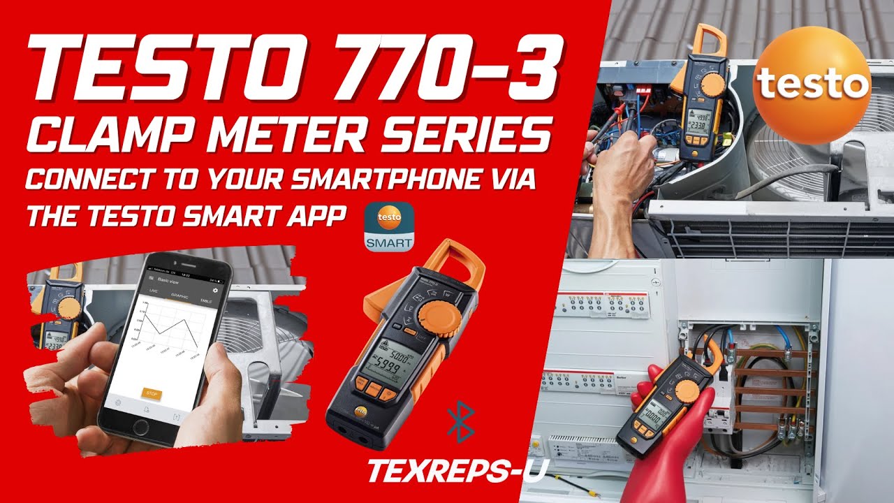 Testo 770 Clamp Meter Series | 770-1, 770-2, 770-3 | Application Overview