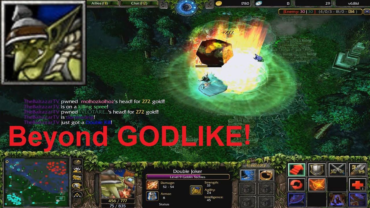 DotA 6.81d - Goblin Techies Beyond GODLIKE !