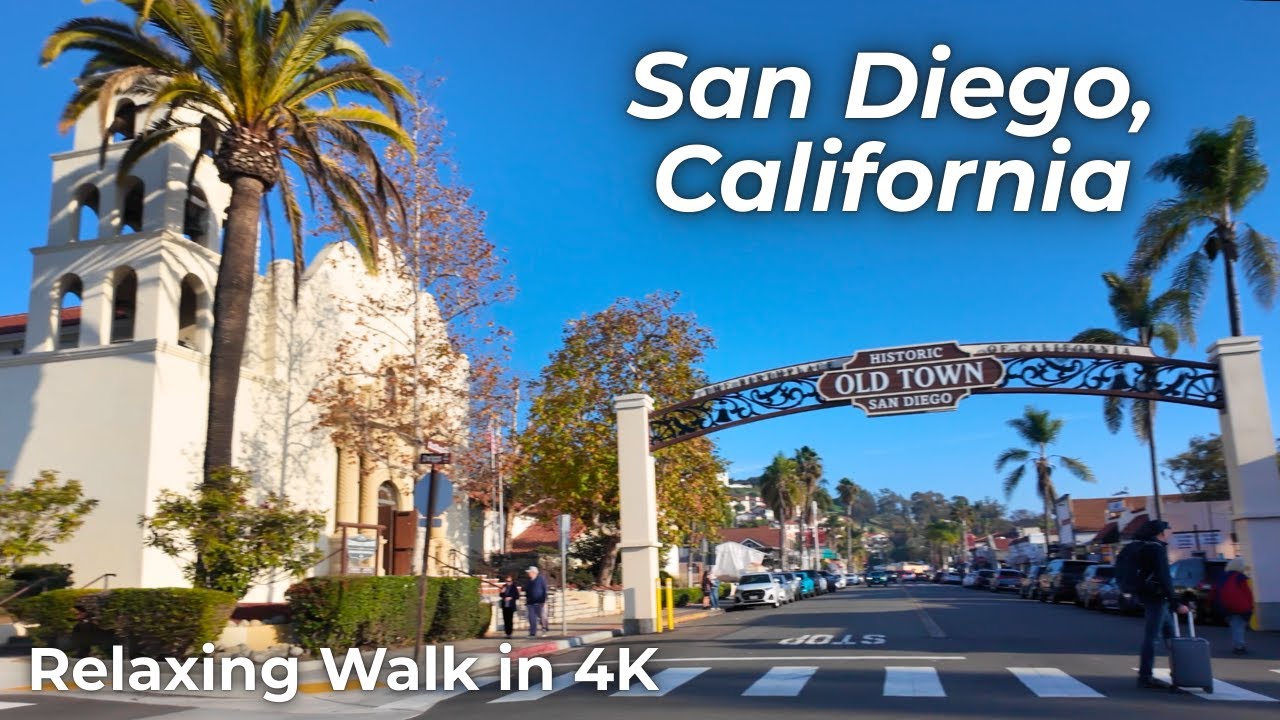 Old Town San Diego, California | Relaxing Walk Through Beautiful Historic District