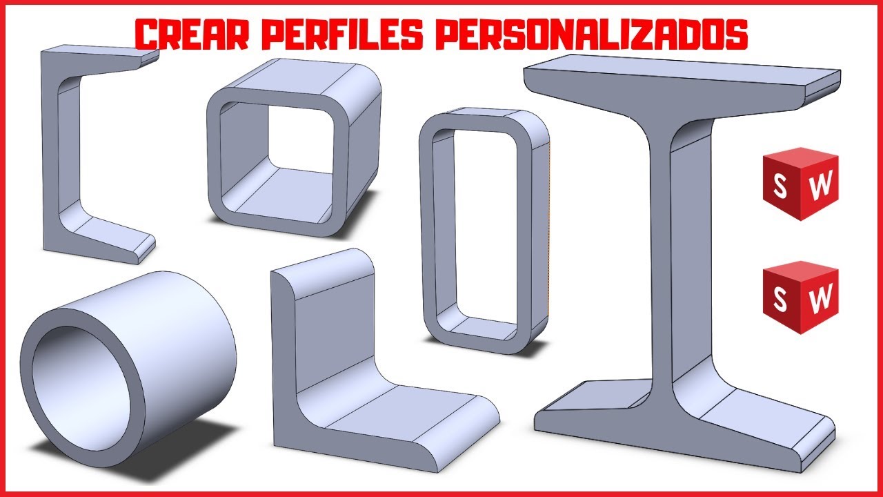 ✅como crear un perfil personalizado para estructuras en solidworks 🥅