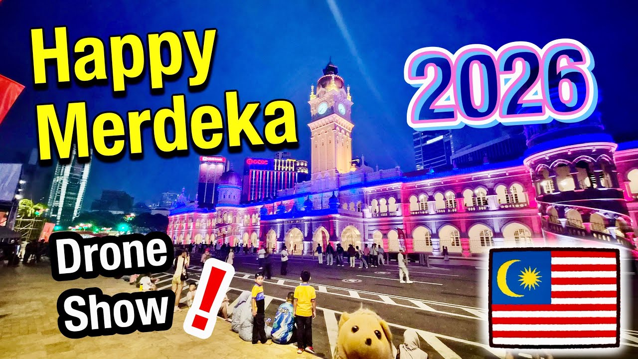 [Drone Show!] HAPPY MERDEKA 2026 🇲🇾 マレーシア独立記念日「ムルデカ」