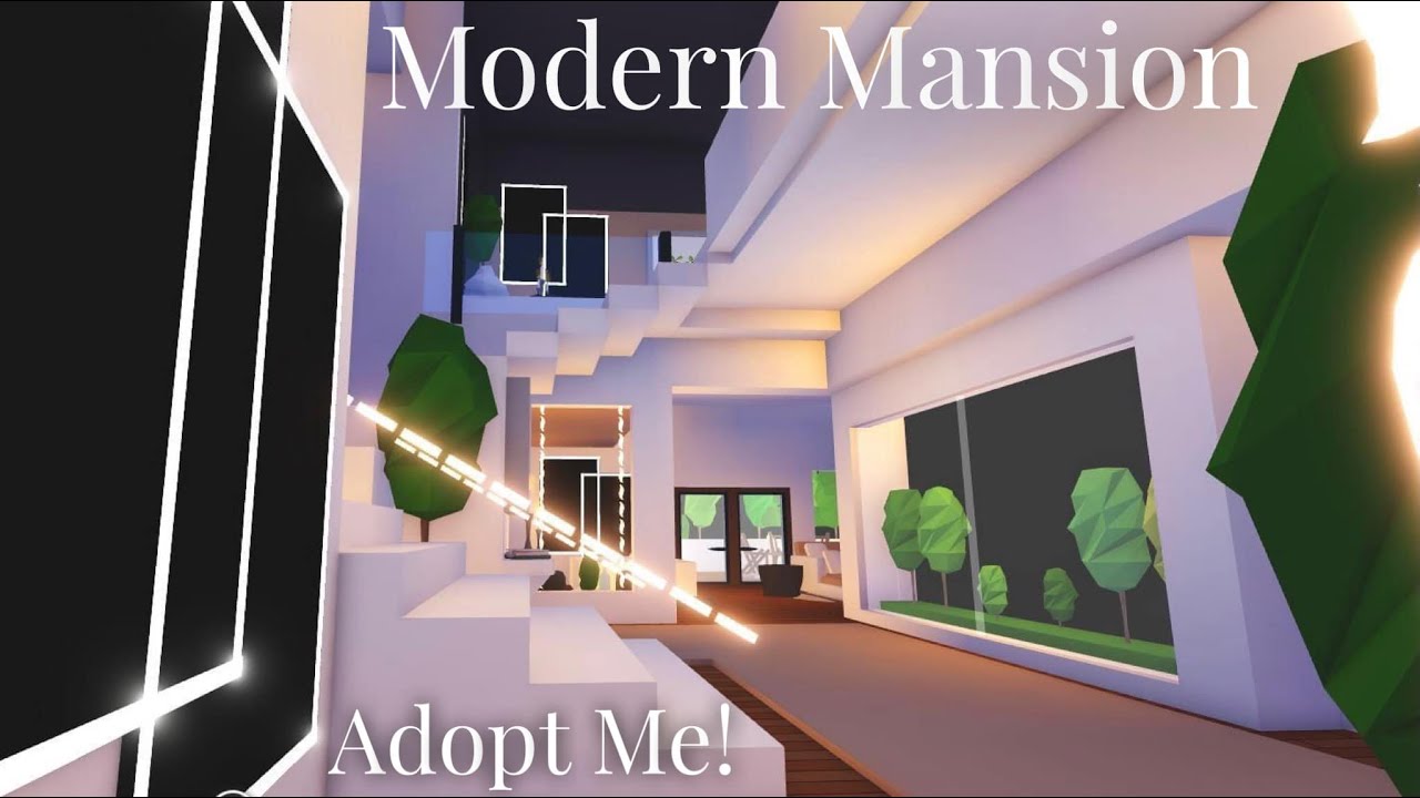 Adopt Me! Modern Mansion - Tour and Full Speed Build - Cozy Forest