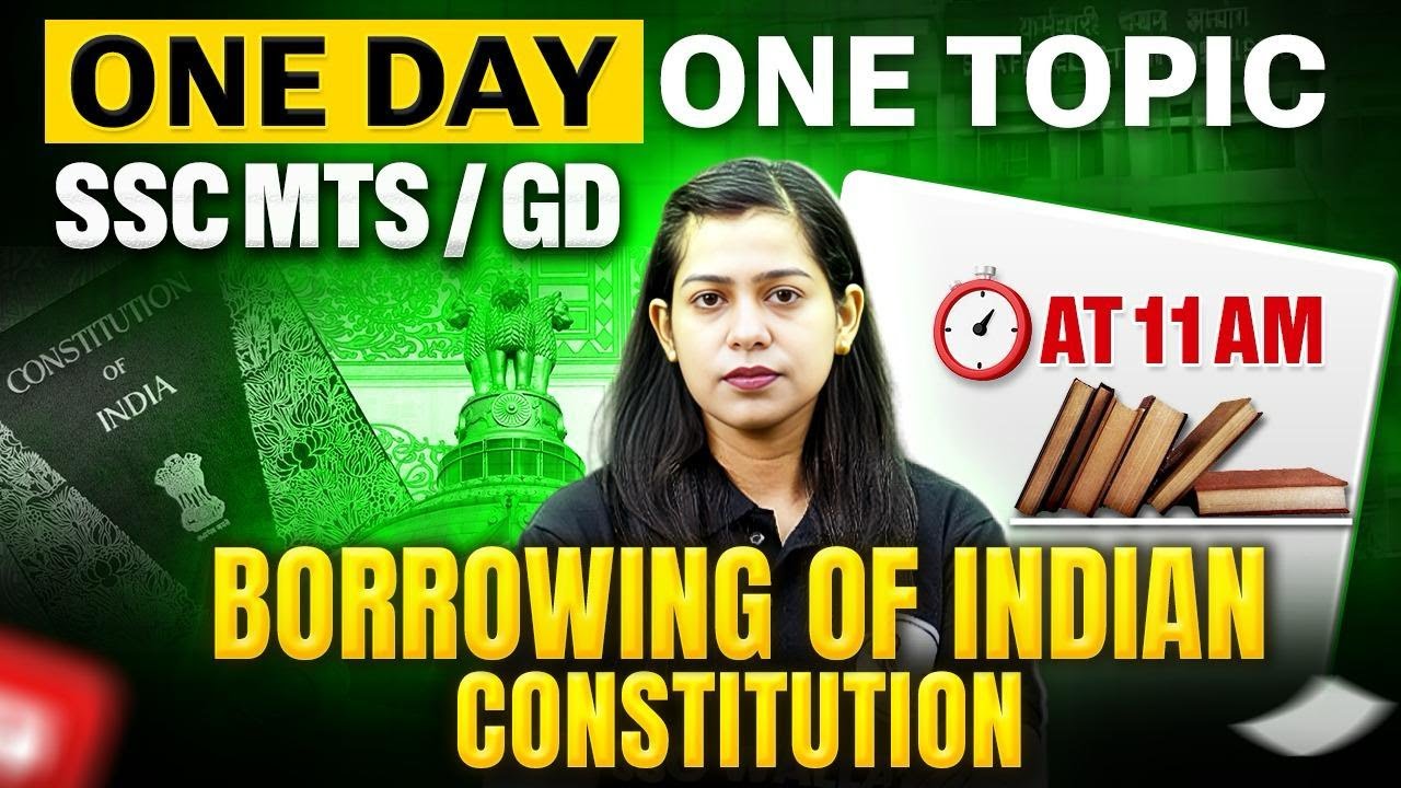 SSC GD/MTS GK Classes 2026 | Borrowing of Indian Constitution | GD GK By Krati Mam