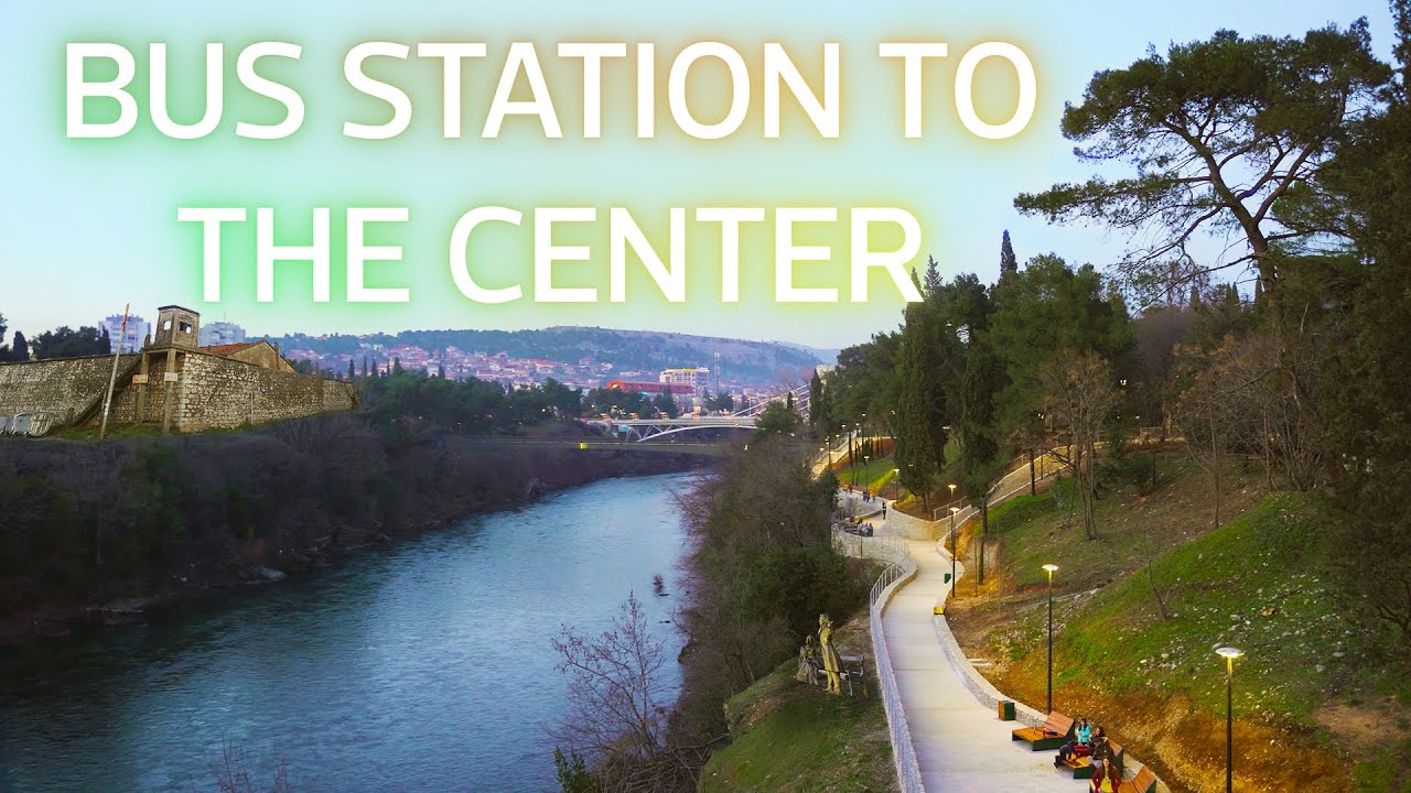 🇲🇪 Podgorica - Bus Station To Centre | 4K Walking Tour Montenegro