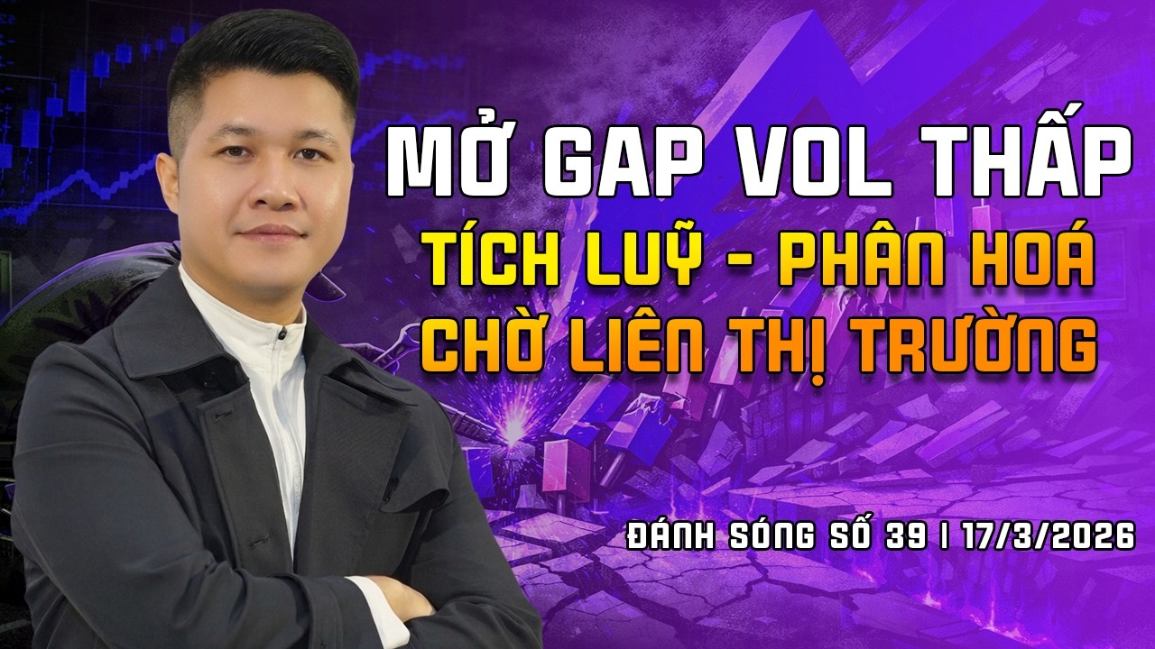 Đánh sóng số 39/2026: MỞ GAP VOL THẤP - Tích luỹ, phân hoá chờ liên thị trường | Anh Lương Vịt