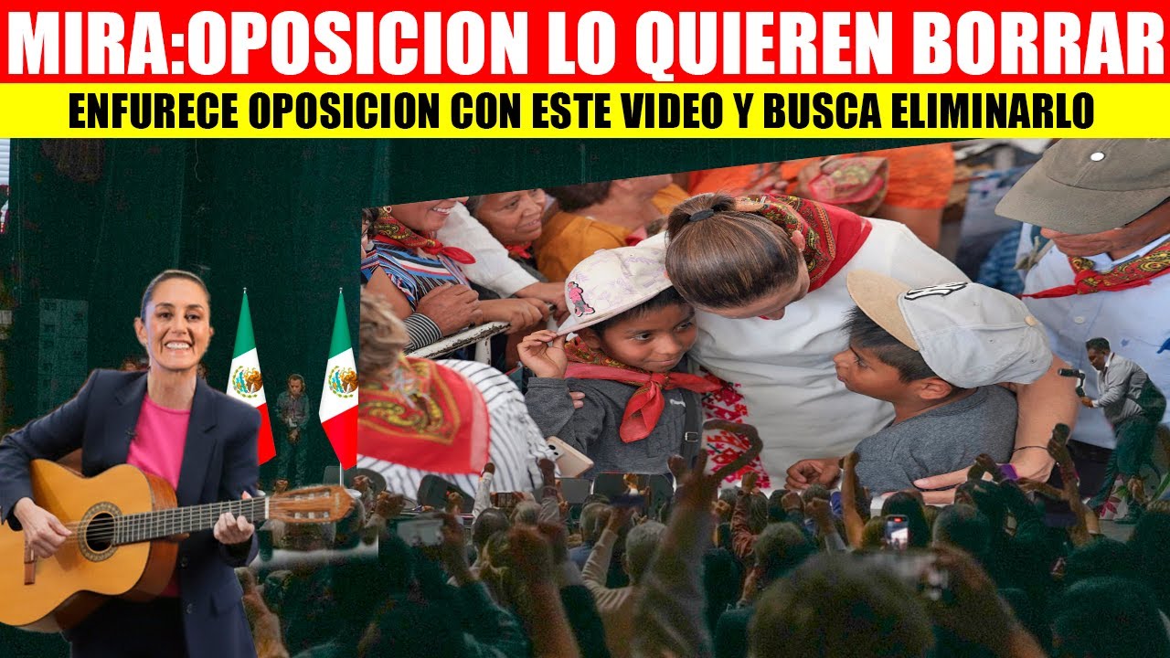 👏🏽🦅🇲🇽MIRA:SHEINBAUM SE LAS CANTO A LA OPOSICION CON ESTE VIDEO,BUSCAN ELIMNARLO