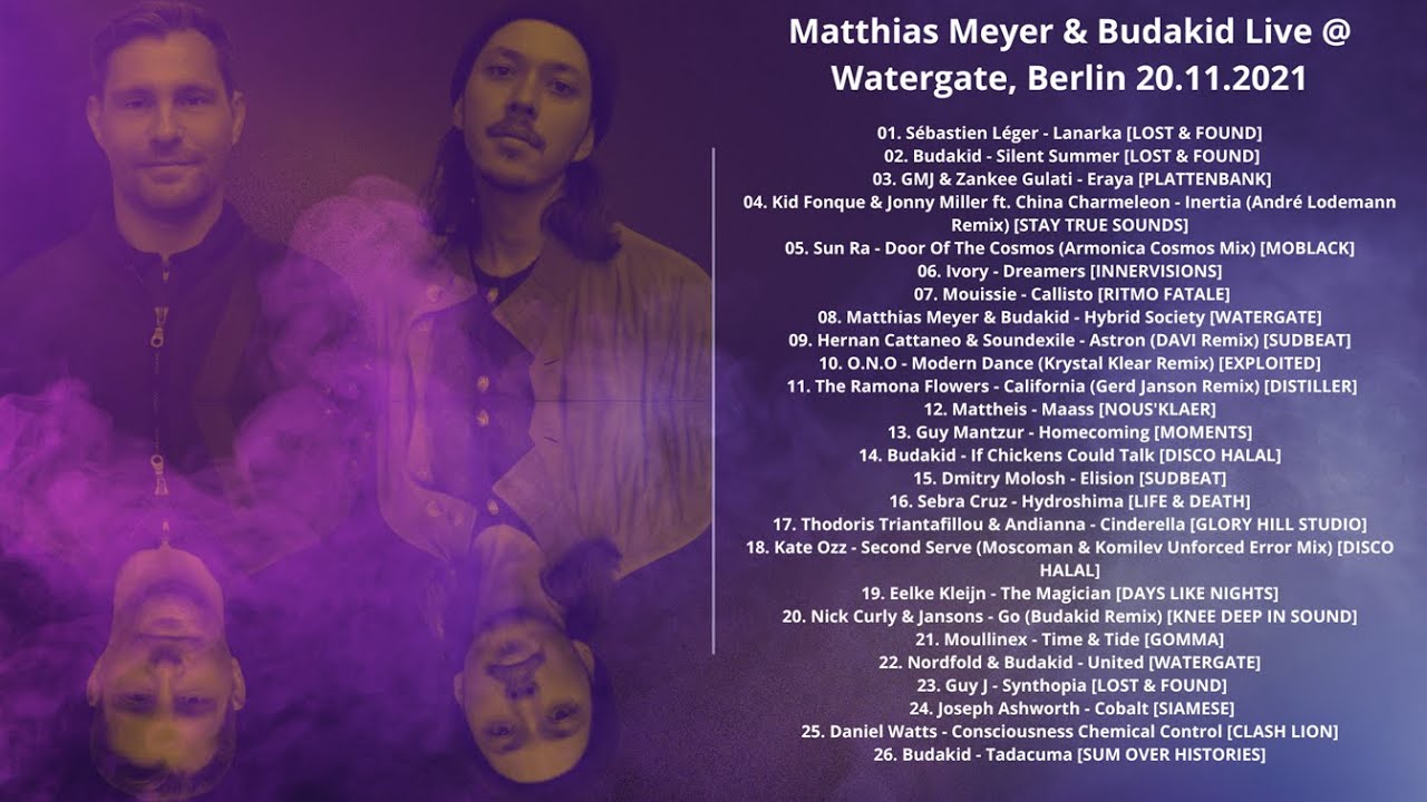 [CLASSIC SET] Matthias Meyer & Budakid Live @ Watergate, Berlin 20.11.2021 with tracklist