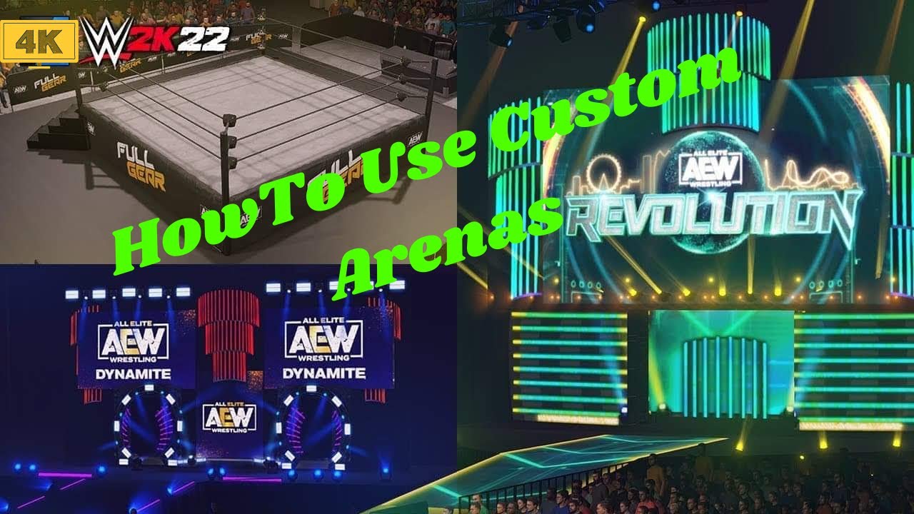 WWE 2k22 How To Use Custom Arenas