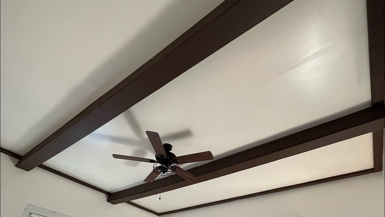 Super cheap diy faux wood beams