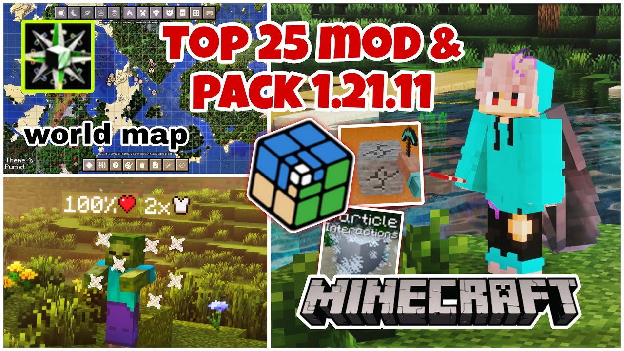 Tổng hợp 25 Mods FABRIC & Pack Minecraft 1.21.11