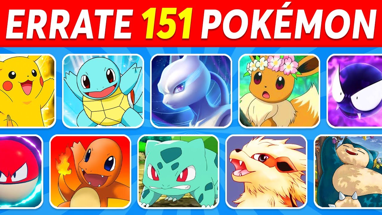 WELCHES POK&Eacute;MON IST DAS? 🧠⚡ Errate 151 Pokemon (Gen 1) ✅
