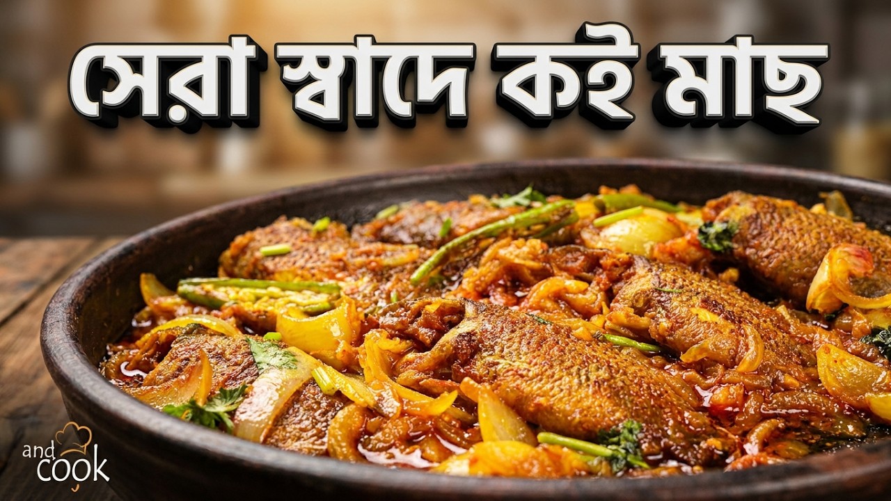 লোভনীয় কই মাছের দোপিয়াজা । Koi Macher Dopeyaja । Koi Mach Ranna । Koi Macher Dopiaza ।Koi Fish Ranna
