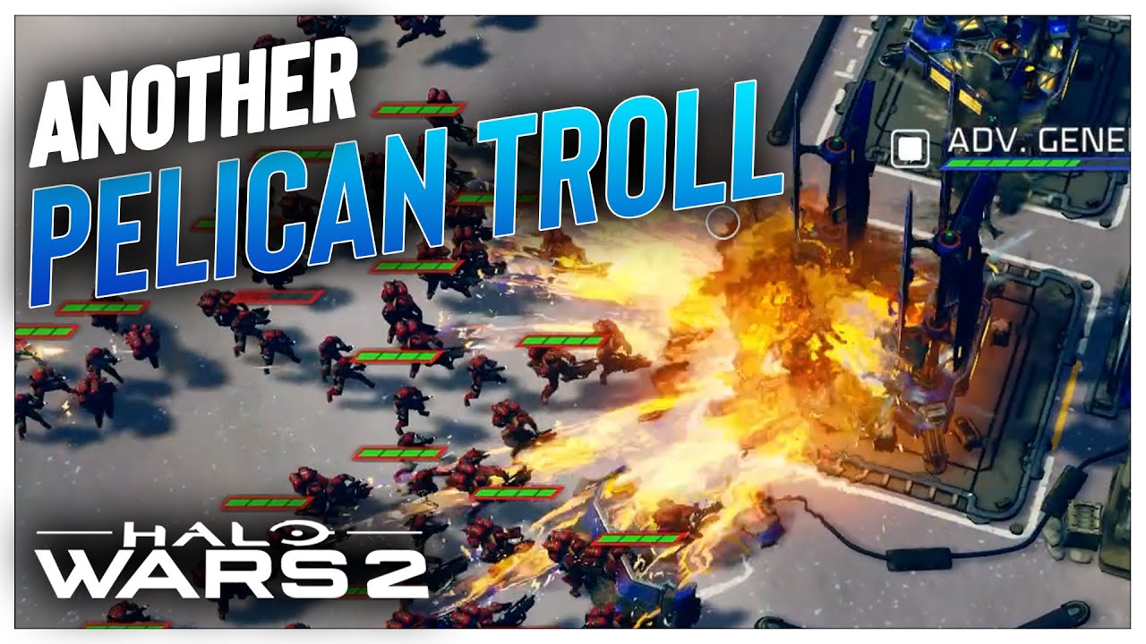 I love trolling with the Pelican in Halo Wars 2