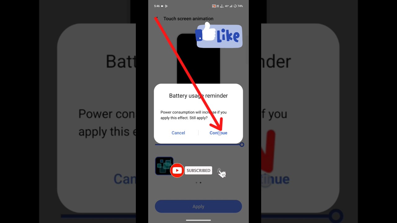 Touch screen animation ko kaise change kare | #trending #smartphone #viral (@ShuvomDas-9954 )