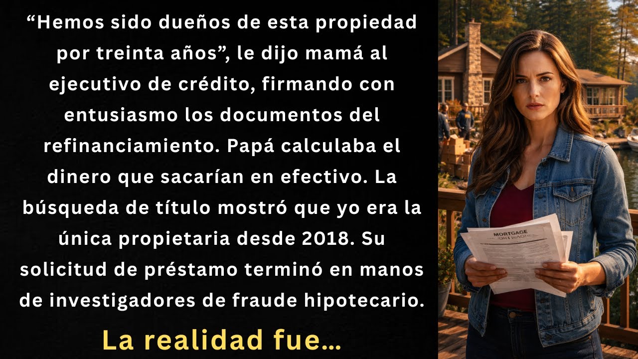 Mis padres refinanciaron “nuestra” casa del lago — la búsqueda de título del prestamista hipotecar