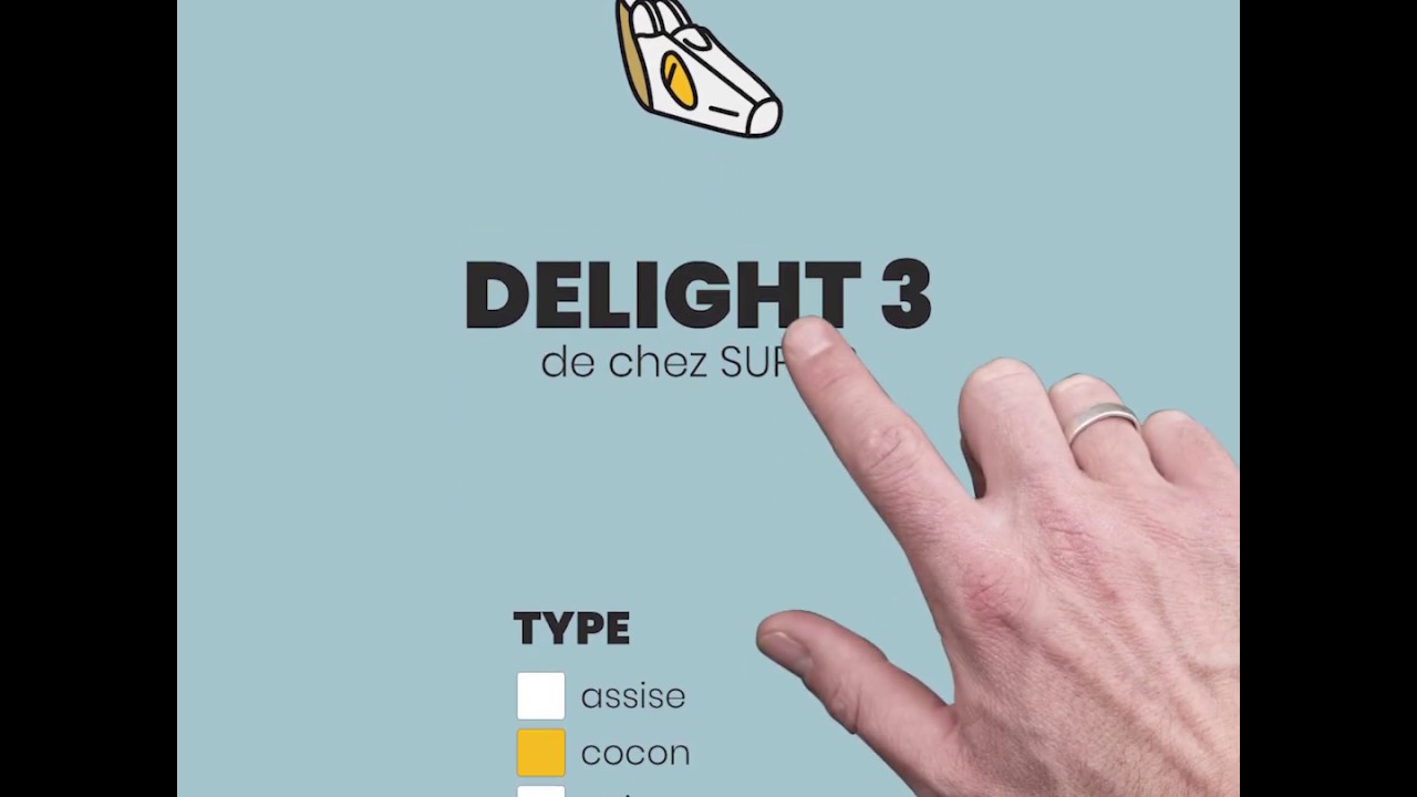 Delight 3 Supair caract&eacute;ristiques (sellette cocon)