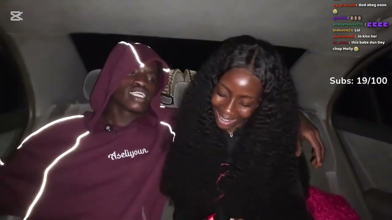 Joblaq and rashidat live stream together 