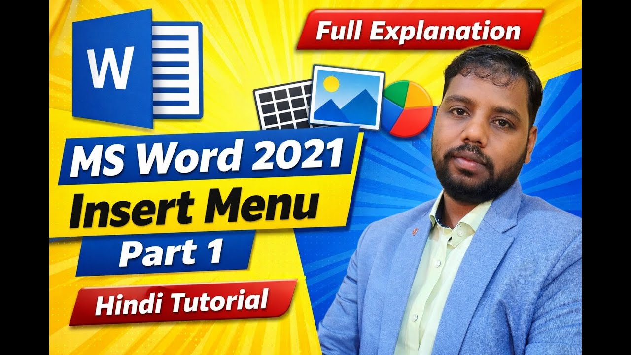 Insert Menu in MS Word 2021 | Complete Tutorial | Braintechs | In hindi