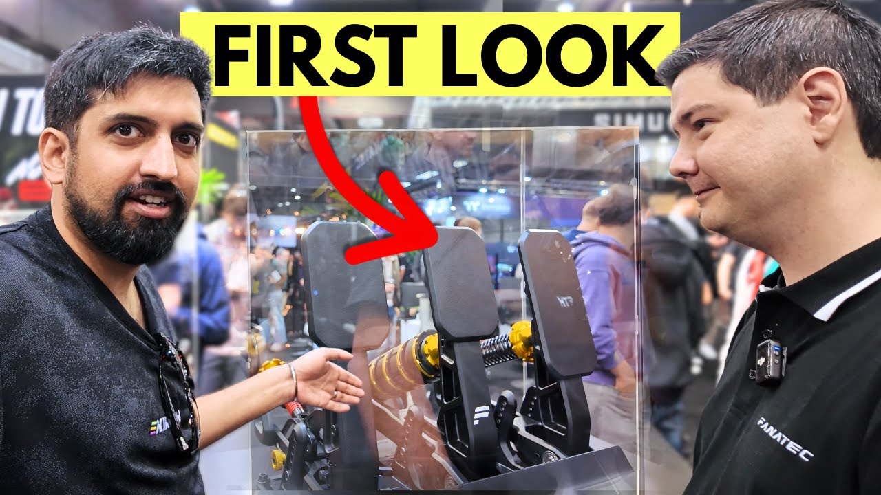 Our FIRST LOOK at Fanatec Podium Pedals! (Active? Hydraulic? Patented?)