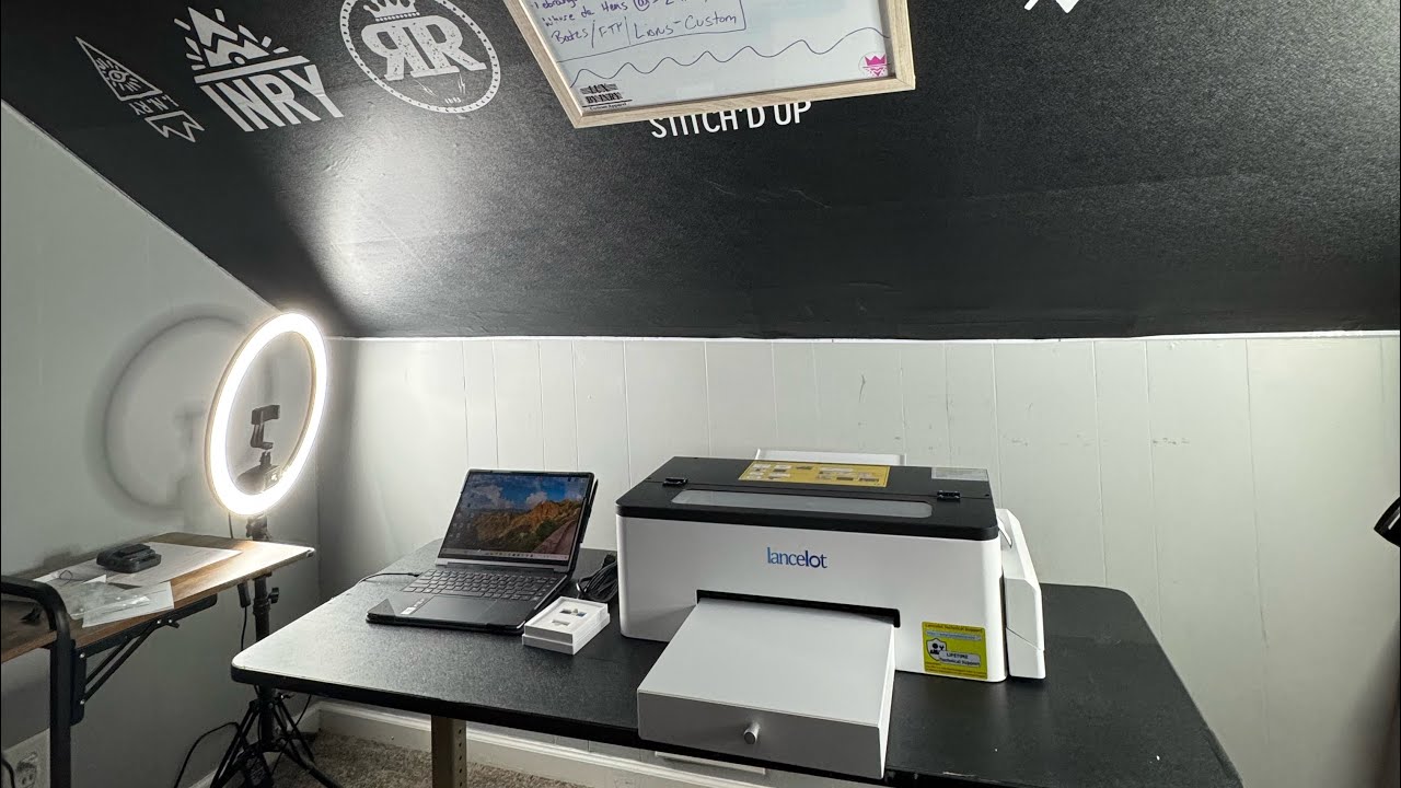 Printing with the Lancelot A3 L1800 DTF Printer! Super easy, full process.