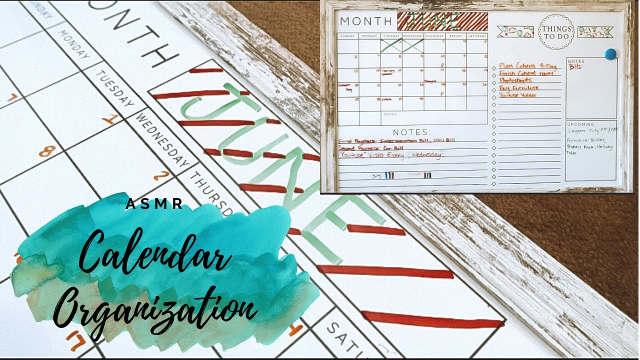 DIY Whiteboard Calendar ASMR 🖍