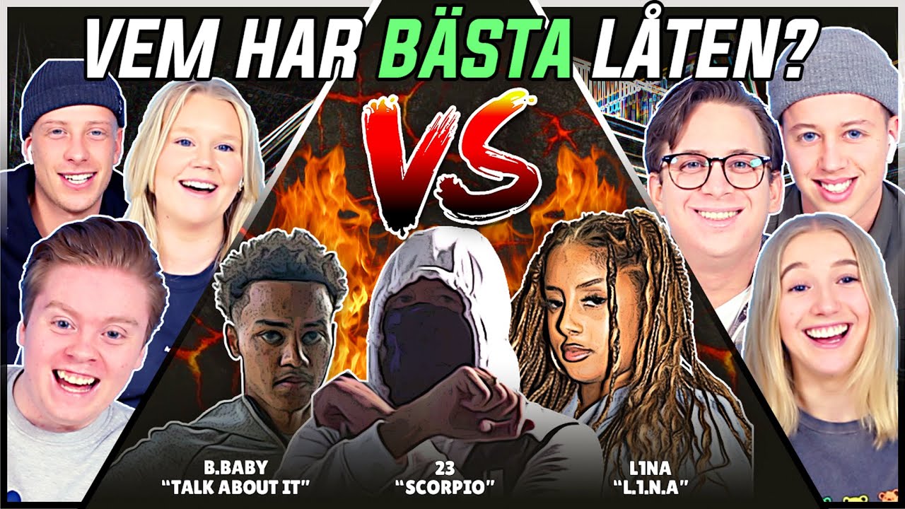 VEM HAR BÄSTA LÅTEN? (B.Baby, 23, L1NA) | Swedish Rap Reaction | #17