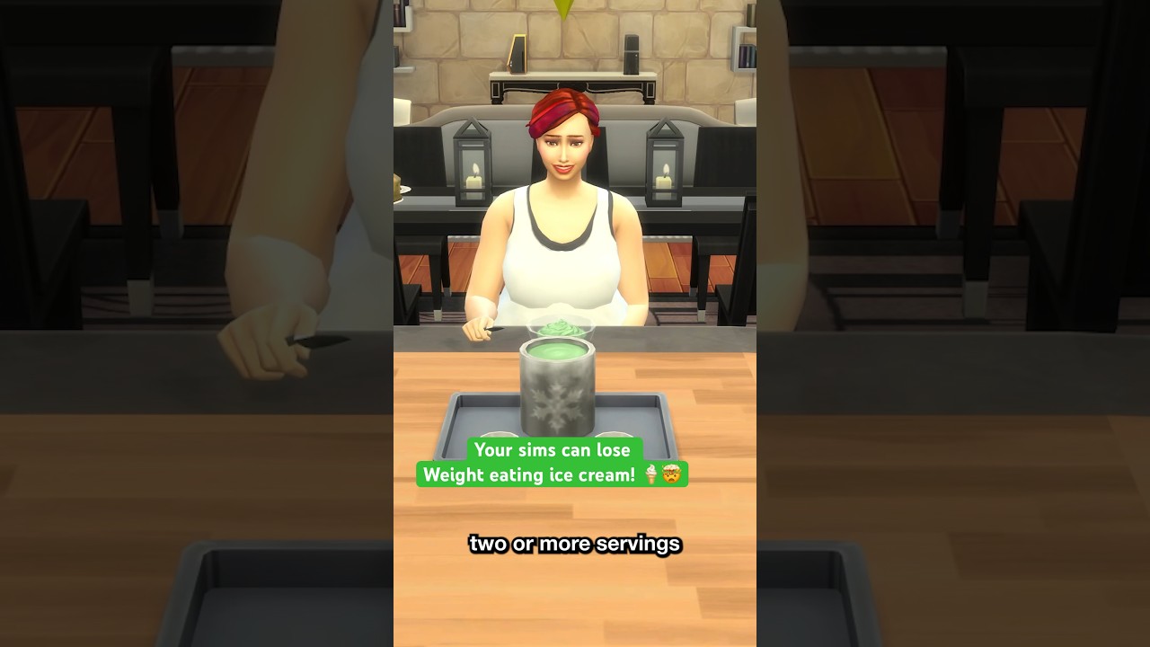 Lose Weight FAST in The Sims 4 with Ice Cream! 🍨🤯 Tips & Tricks