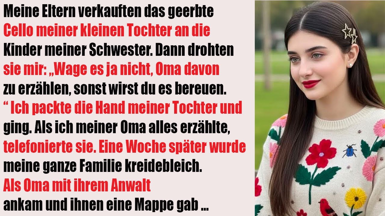 Papa verkaufte das Erbstück-Cello meiner Tochter und drohte mir – dann tauchte Oma auf“