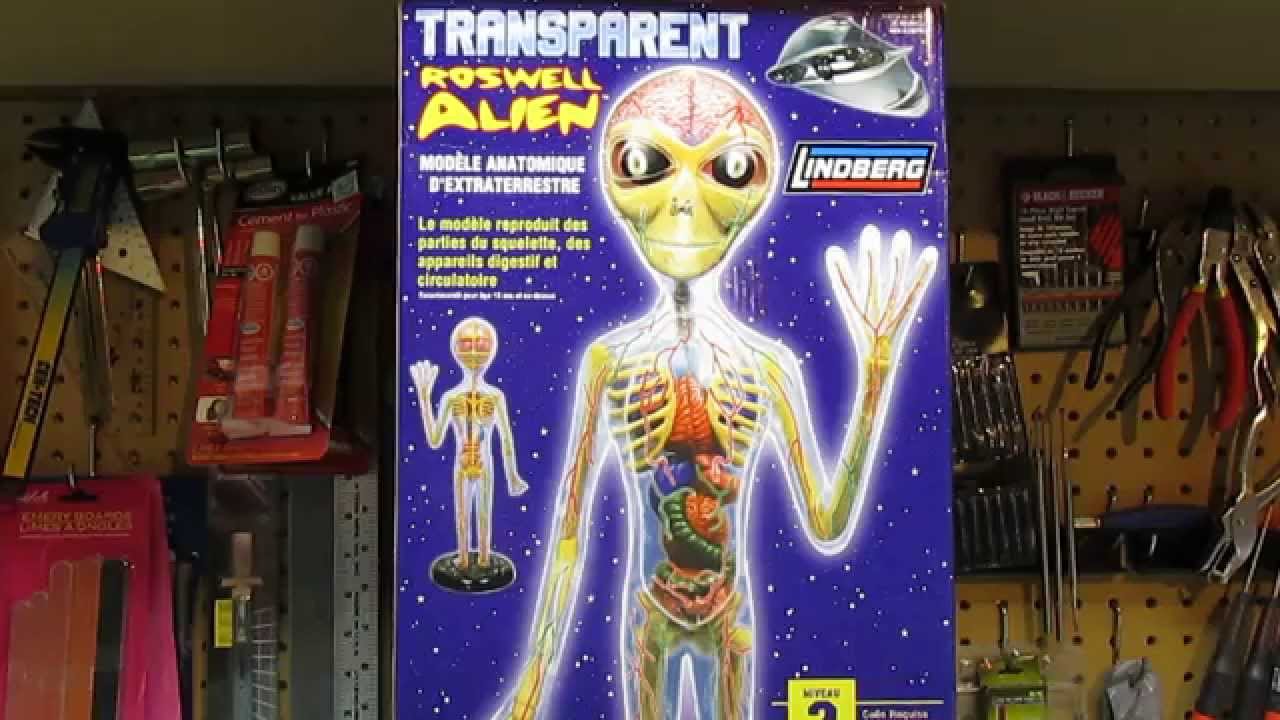 Lindberg Transparent Roswell Alien Figure Model Kit Review