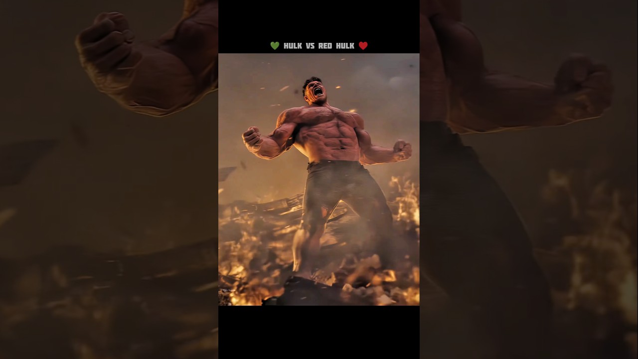 Hulk vs Red Hulk &mdash; Who&rsquo;s the Real Monster? 😱