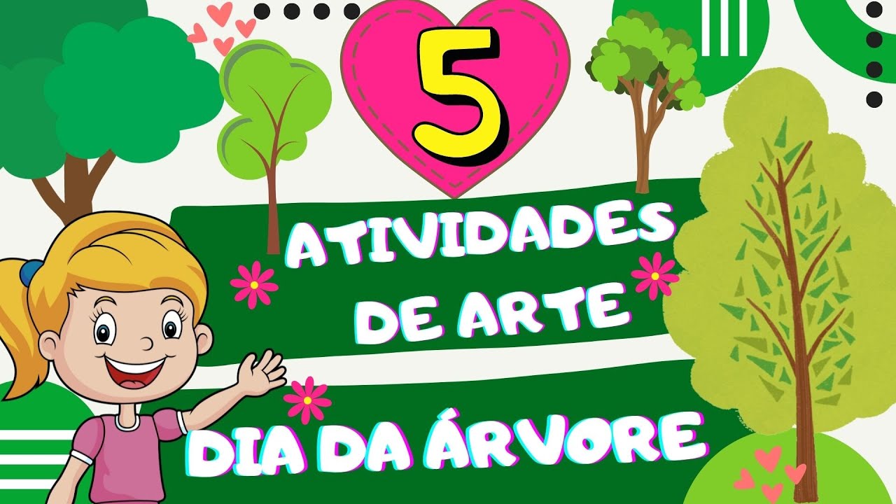 🔵5 ATIVIDADES FÁCEIS DE ARTE PARA PARA O DIA DA ÁRVORE | EDUCAÇÃO INFANTIL 🌳💕