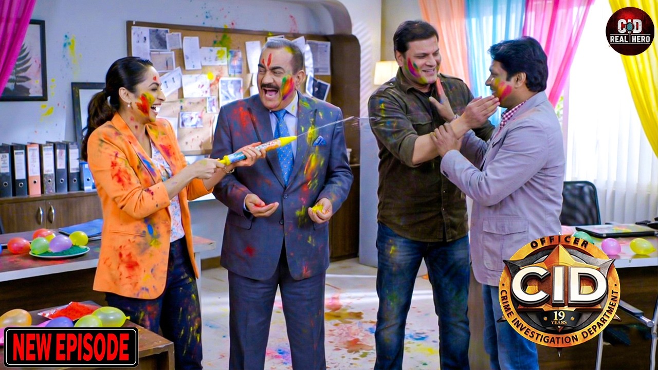 ACP प्रद्युमन, दया, अभिजीत और पूर्वी ने मिलकर ऑफिस में होली खेली | CID | सी.आई.डी. | Latest Episode