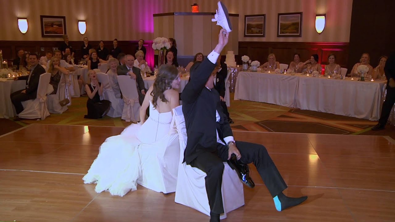 Seth & Haley's Wedding - Shoe Game - Encanterra Resort Reception