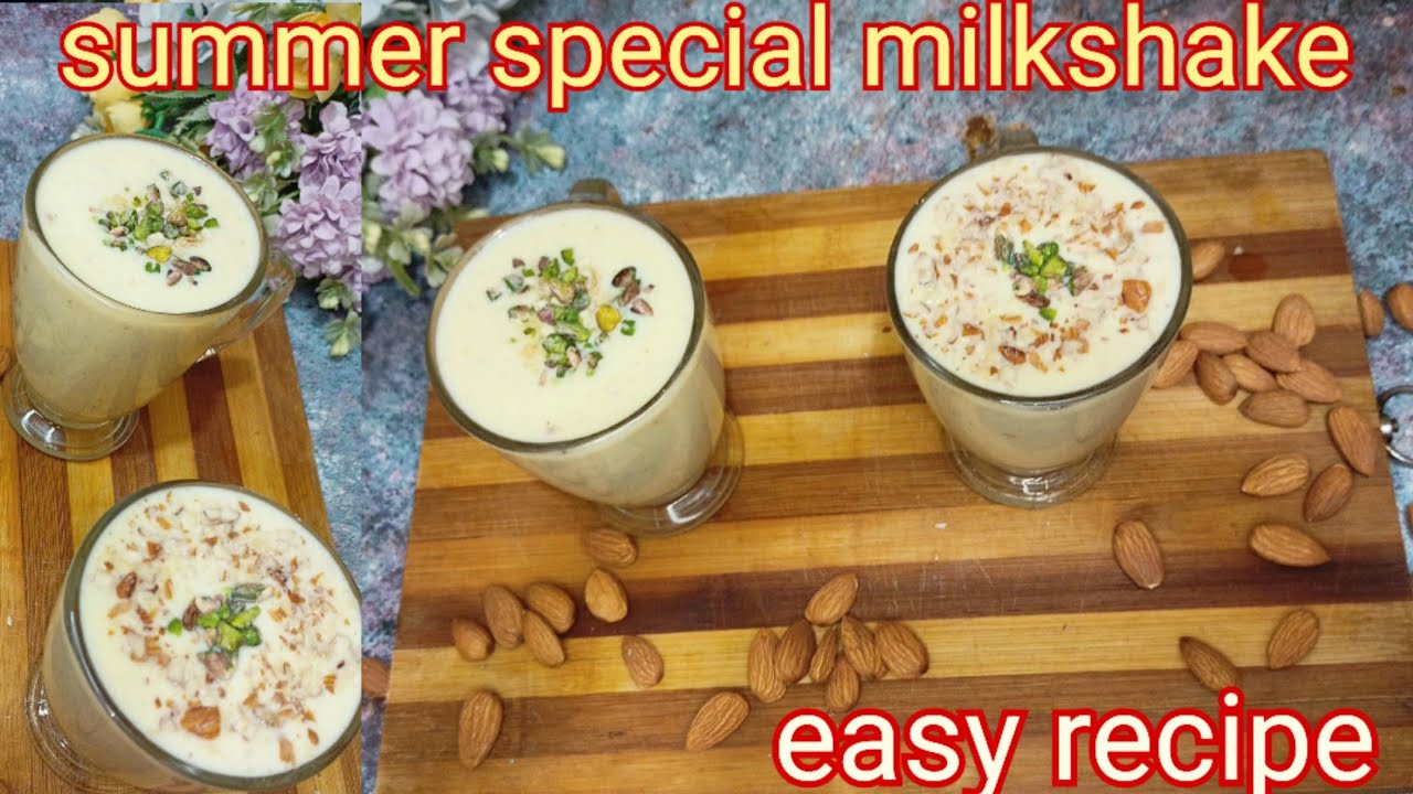 Dry Fruits Milkshake| Summer Special Recipe| बादाम मिल्क शेक रेसिपी @hebbars.kitchen