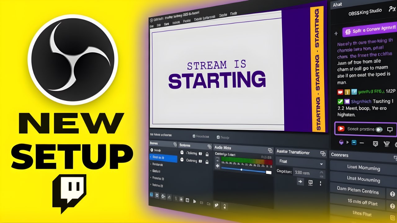 Purple Royal Animated Stream Pack | Clean Twitch Overlay by VectorKingStudio