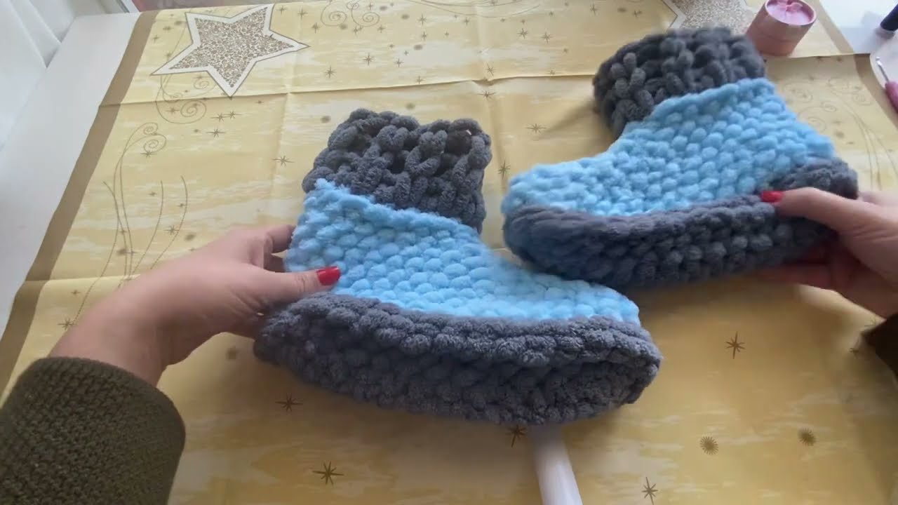 Alize puffy ile kolay patik yapımı