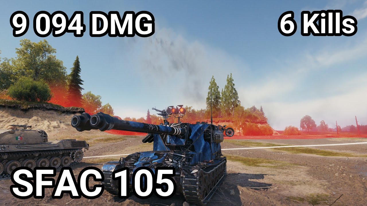 SFAC 105 - 9 094 damage / 6 kill / 390 blocked / 1 917 assist