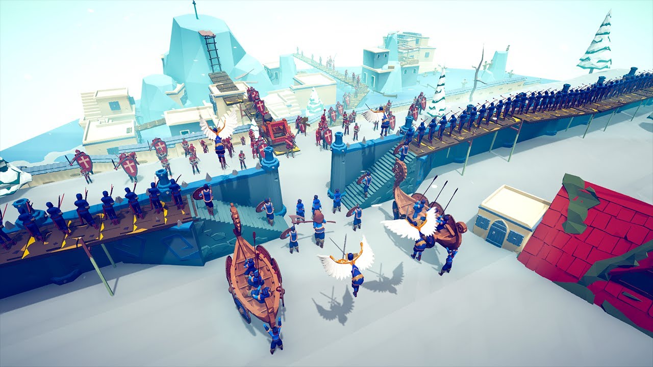 Other Teams Attacking Viking City | Totally Accurate Battle Simulator TABS