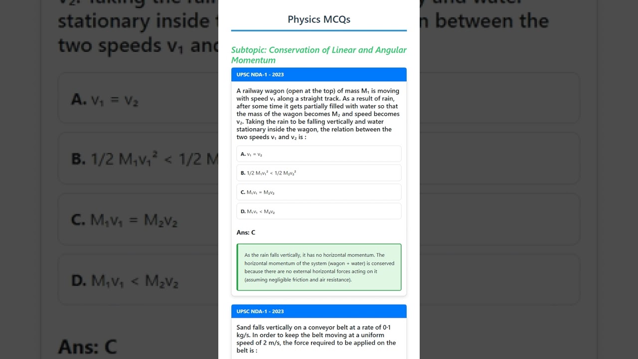 Conservation of Linear and Angular Momentum