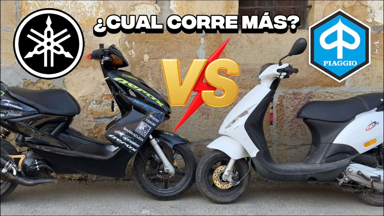 Yamaha AEROX vs Piaggio ZIP ⚡ ¿Cuál corre más? | COMPARATIVA A FONDO