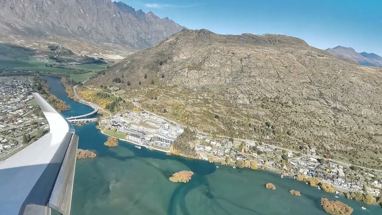 Amazing Takeoff! Dassault Falcon 2000LX Takeoff Queenstown Airport (NZQN)