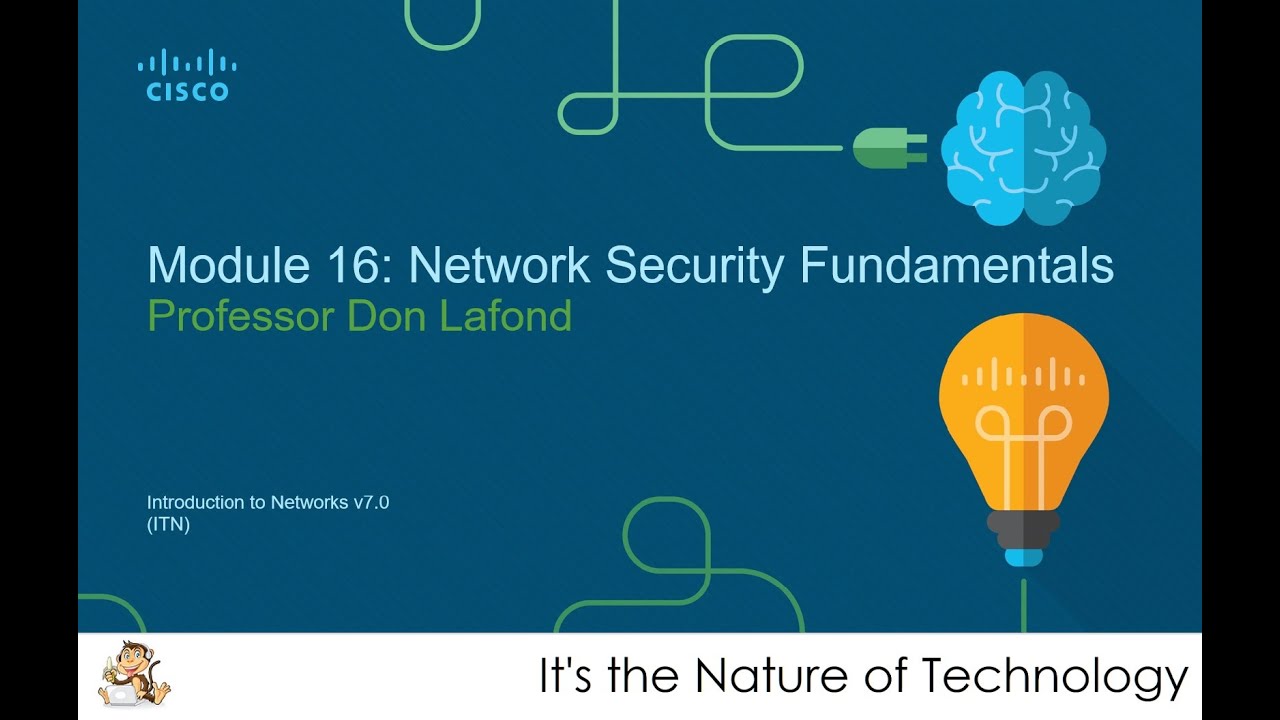 NetAcad ITN Module 16 - Network Security Fundamentals PowerPoint Presentation