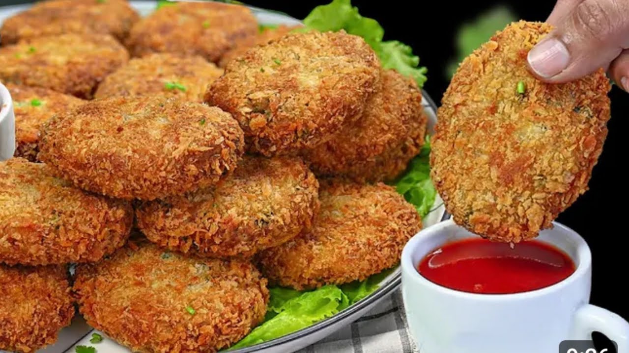 Chicken Malai Crispy Snacks /Malai Croquettes Creamy Recipe By Kitchen Cafe