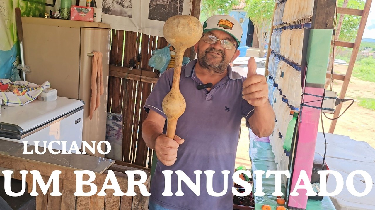 O INCRÍVEL LUCIANO E SEU BAR NO QUINTAL DE CASA