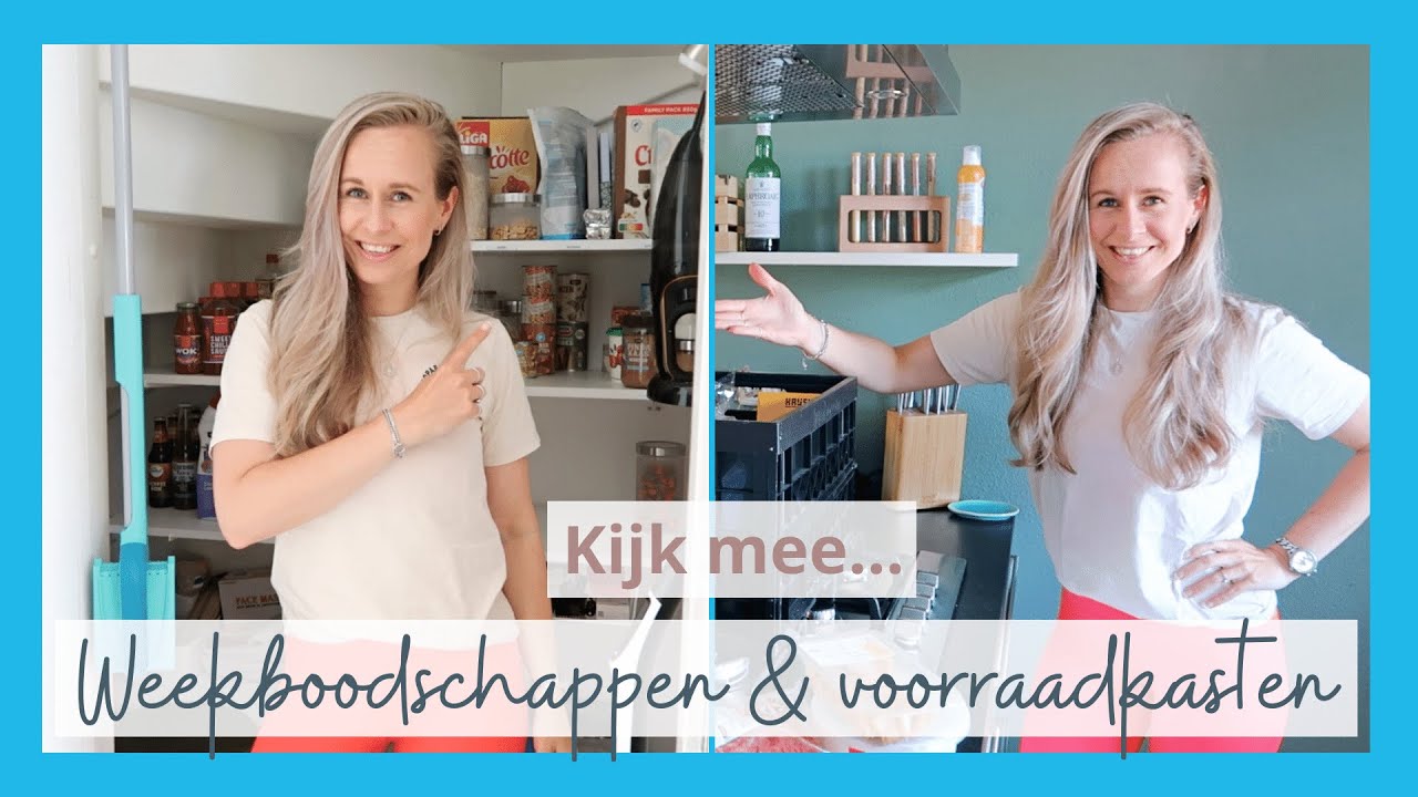 Onze weekboodschappen, voorraadkast en koelkast - Kijk mee!! //OPTIMAVITA
